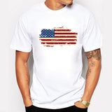 USA Flag Men T shirt