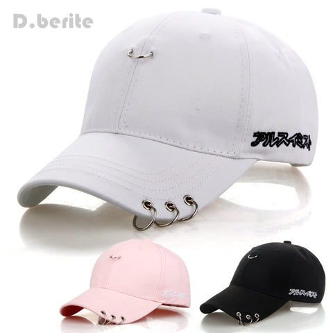 Mens Snapback Hats BTS Jimin Fashion K Pop Iron Ring Hats Adjustable Baseball Cap GPD8216