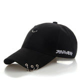 Mens Snapback Hats BTS Jimin Fashion K Pop Iron Ring Hats Adjustable Baseball Cap GPD8216