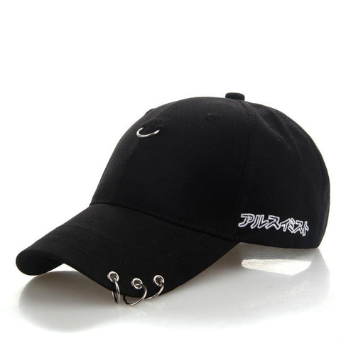 Mens Snapback Hats BTS Jimin Fashion K Pop Iron Ring Hats Adjustable Baseball Cap GPD8216