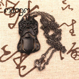 2017 Cute American Pitbull Necklace Dog Animal Pendant Gold Silver Plated Jewelry For Women Female Girls Kids Ladies N056