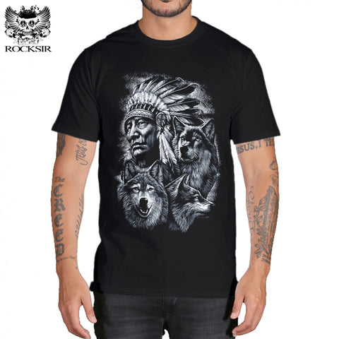 wolf men's  t shirt