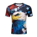 men's 3D wolf T-shirt