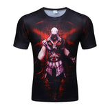 men's 3D wolf T-shirt