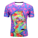 men's 3D wolf T-shirt