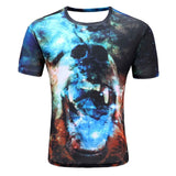 men's 3D wolf T-shirt