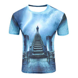 men's 3D wolf T-shirt