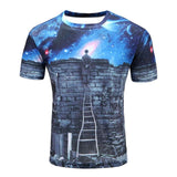men's 3D wolf T-shirt