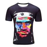 men's 3D wolf T-shirt