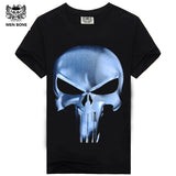 [Men bone] paragraph 9 cartoon rock crime men t-shirts AC DC hip hop fashion heavy metal t shirt