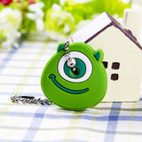 Anime Silicone Key Cap Cat Minion Key Chain Women Bag Charm Key Holder Mickey Key Ring Owl Keychain Hello Kitty Stitch Key Cover