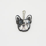 Silicone Bulldog Dog Key Cover Key Cap Keychain Key Chain Women Girls Kids Bag Charm Accessories Key Holder Key Ring Pendant