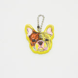 Silicone Bulldog Dog Key Cover Key Cap Keychain Key Chain Women Girls Kids Bag Charm Accessories Key Holder Key Ring Pendant