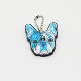 Silicone Bulldog Dog Key Cover Key Cap Keychain Key Chain Women Girls Kids Bag Charm Accessories Key Holder Key Ring Pendant