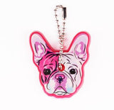 Silicone Bulldog Dog Key Cover Key Cap Keychain Key Chain Women Girls Kids Bag Charm Accessories Key Holder Key Ring Pendant